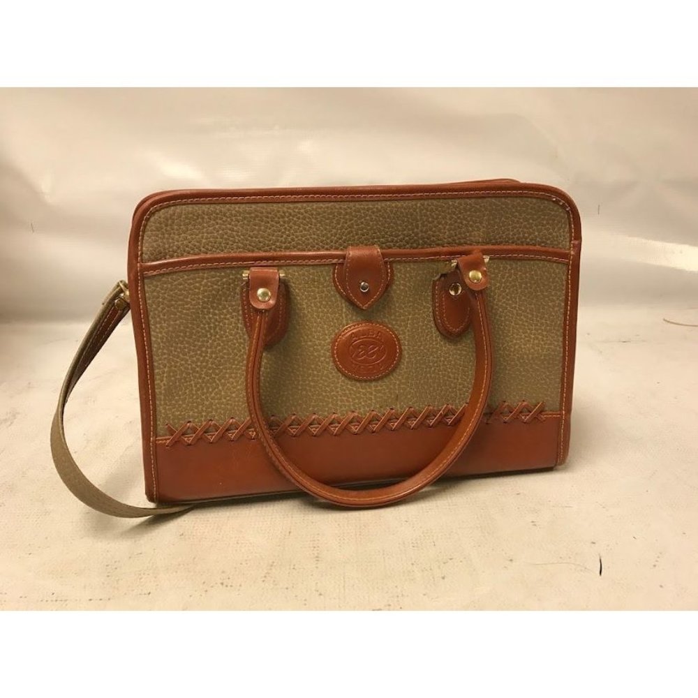 Alba - Tan and leather Handbag - ladies bag brown optional shoulder strap - coup